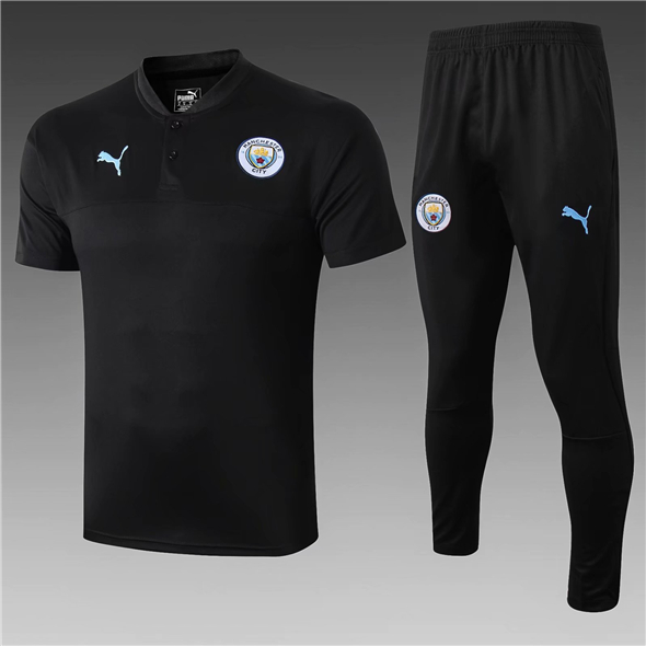 T-shirt Polo Manchester City 2020 noir